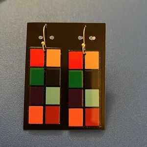 Colorful Geometric Earrings
